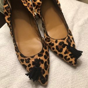 J Crew Leopard Print Flats Size 6 NWOB